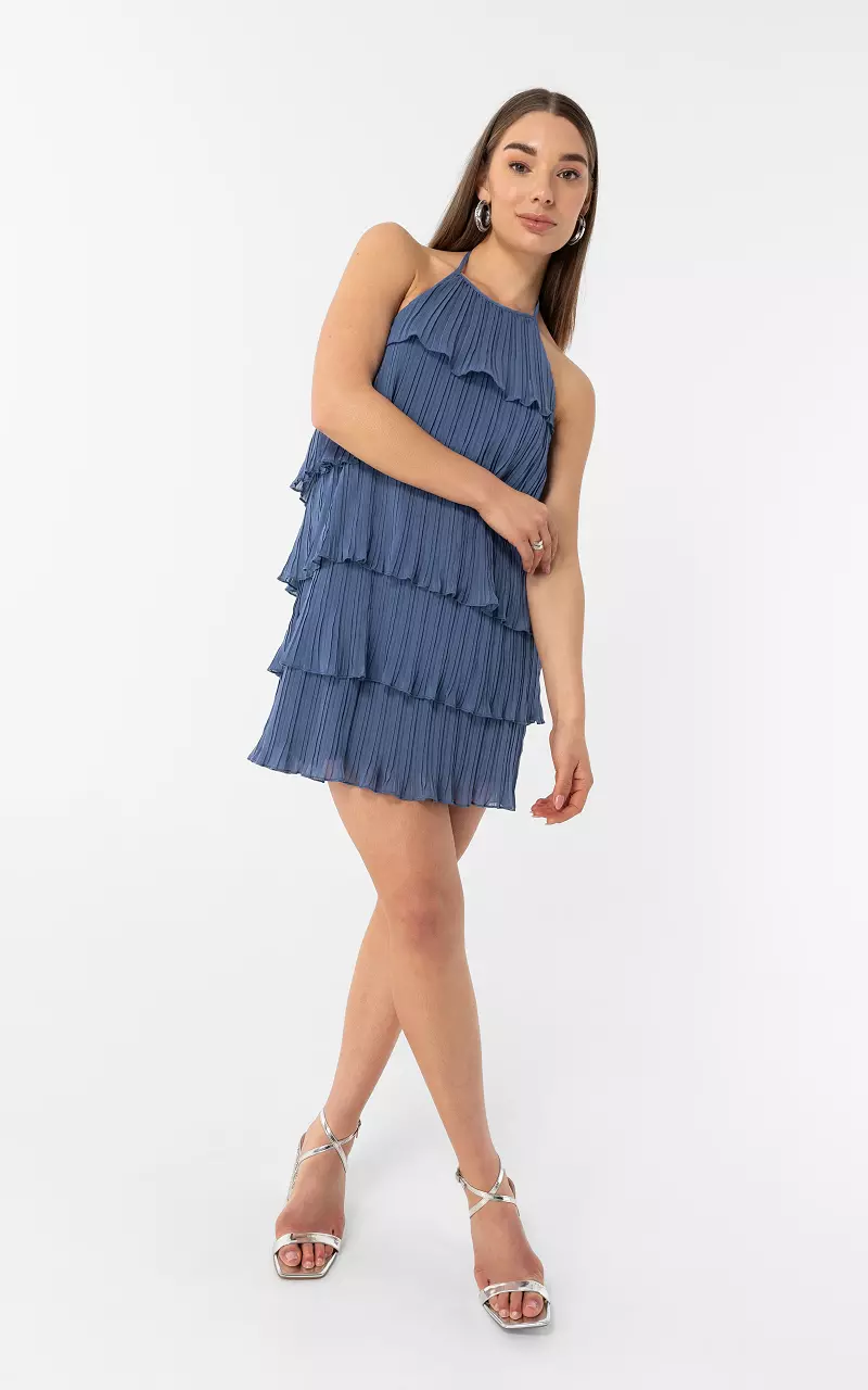 Stufenkleid Blau