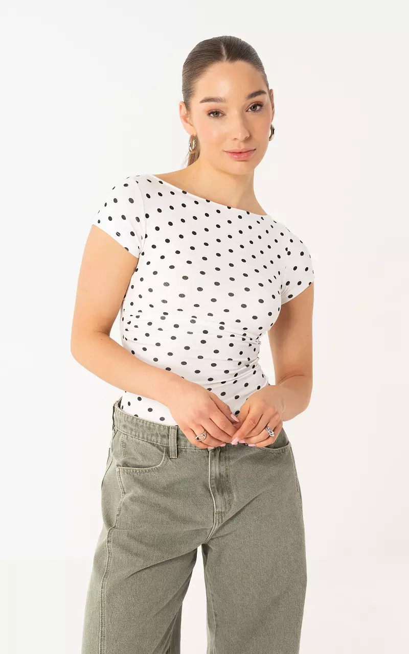 Top with dots White Black