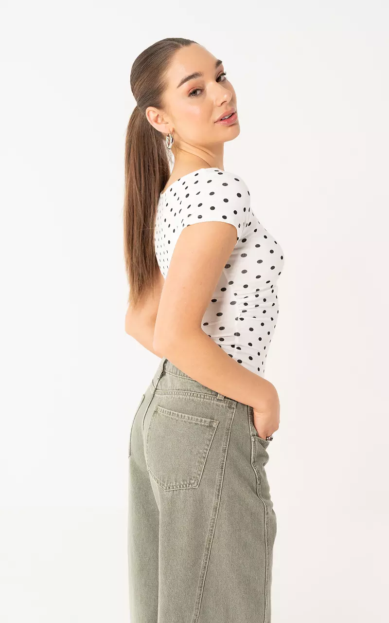 Top with dots White Black