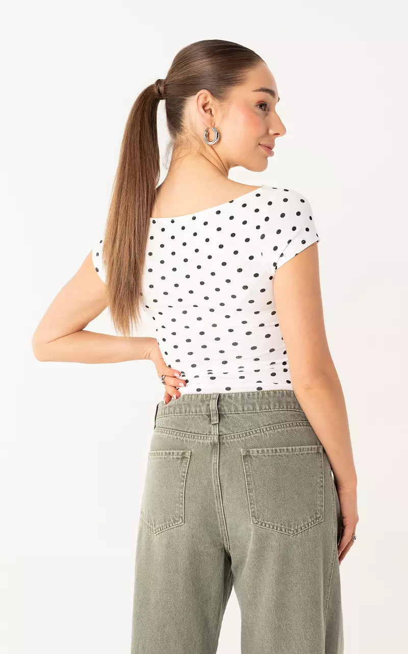 Top with dots White Black