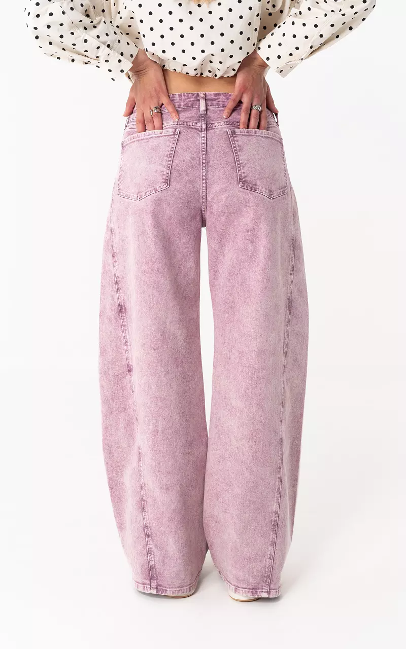 Wide Straight Jeans Lila
