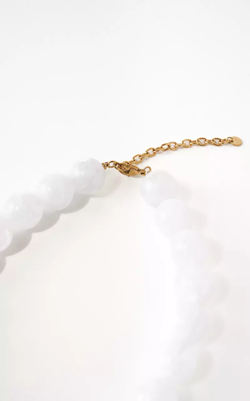 Beaded necklace Transparent