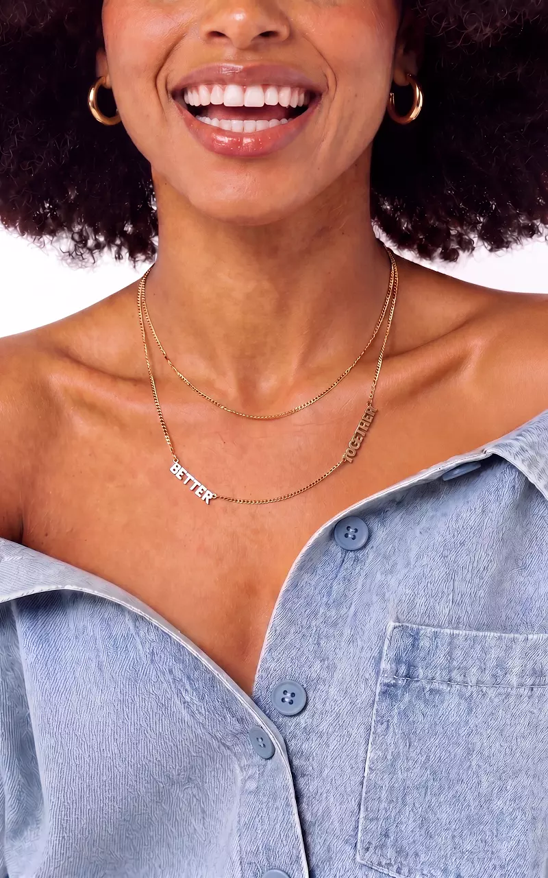 Adjustable necklace Gold
