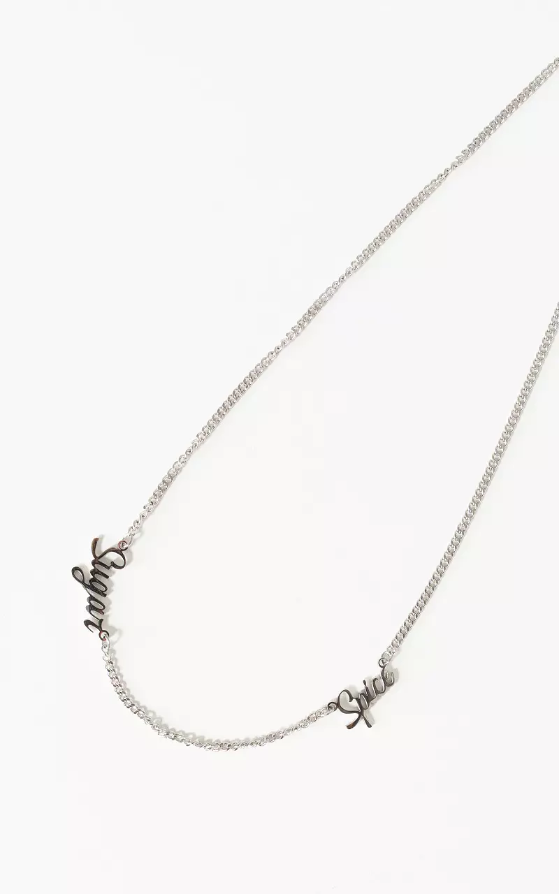 Adjustable necklace Silver