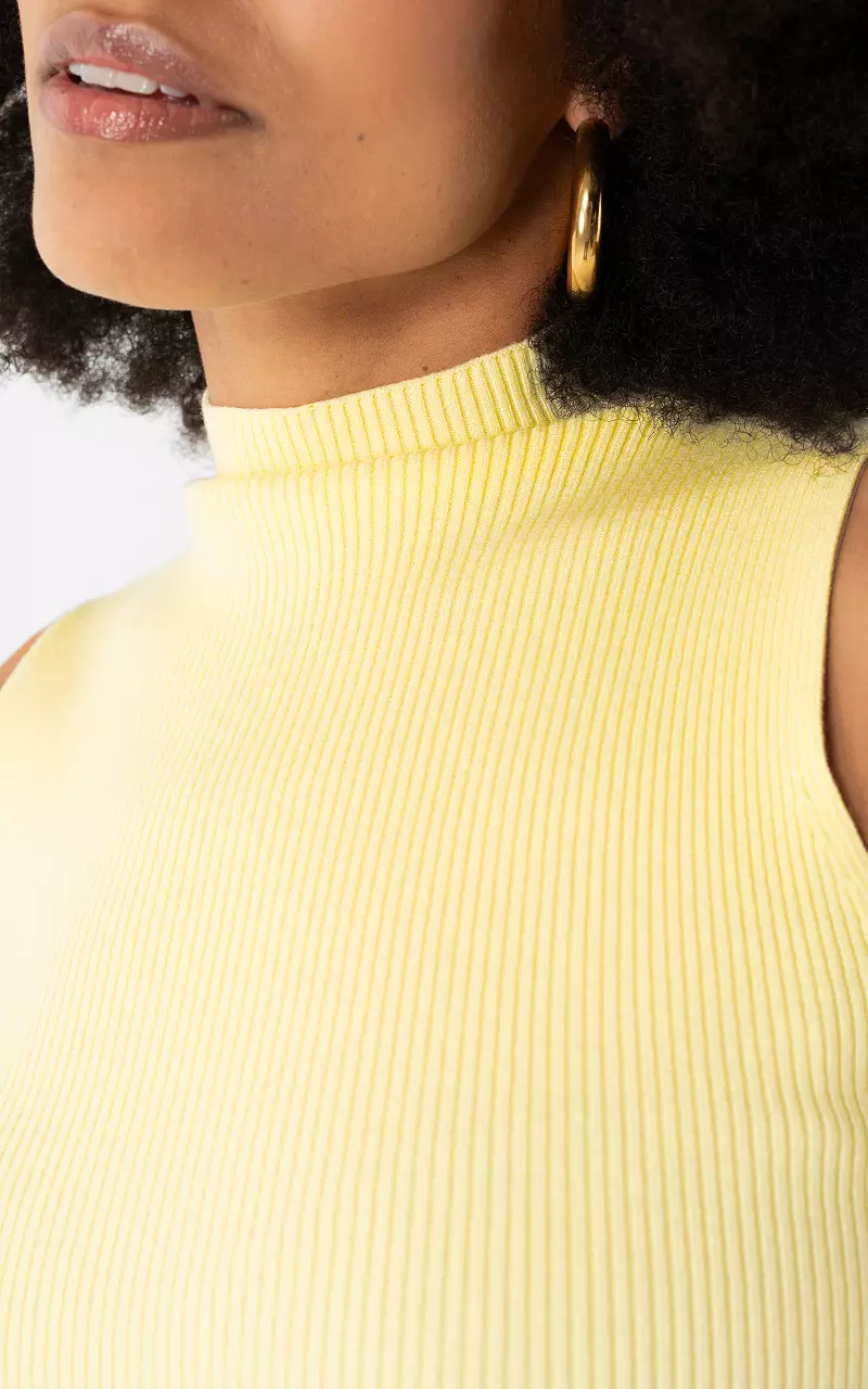 Turtleneck top Light Yellow