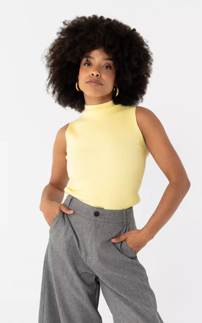 Turtleneck top Light Yellow