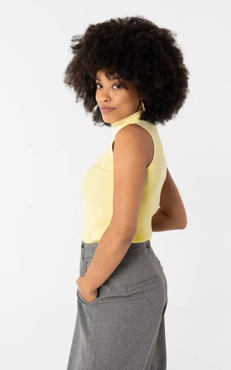 Turtleneck top Light Yellow