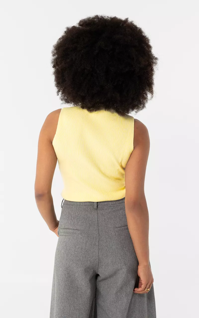 Turtleneck top Light Yellow