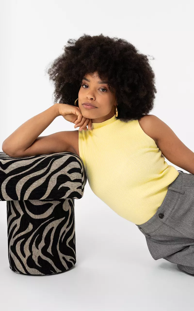 Turtleneck top Light Yellow