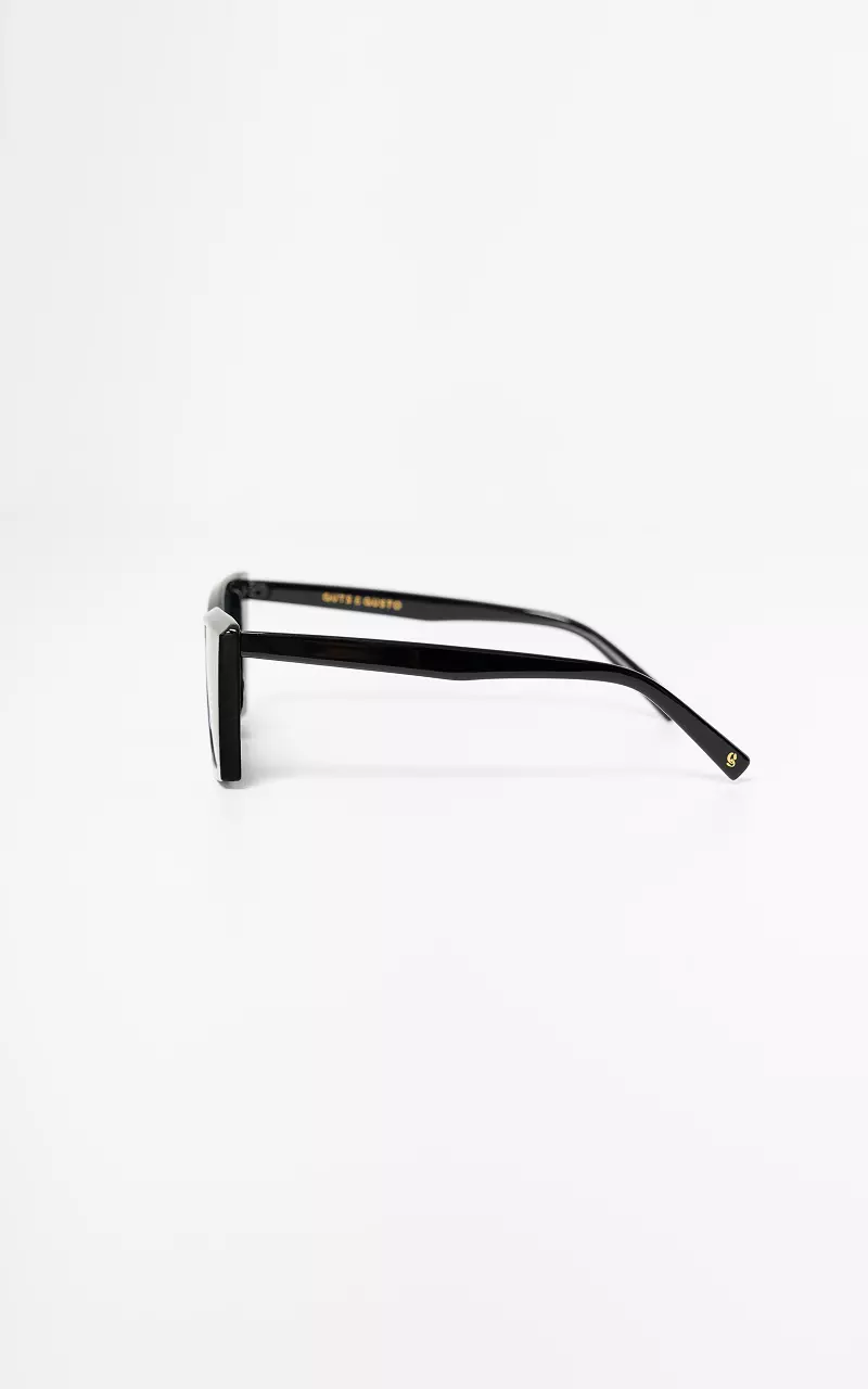 Cat eye zonnebril Zwart