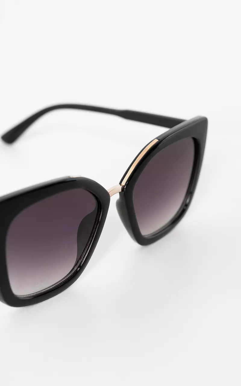 Cat eye zonnebril Zwart