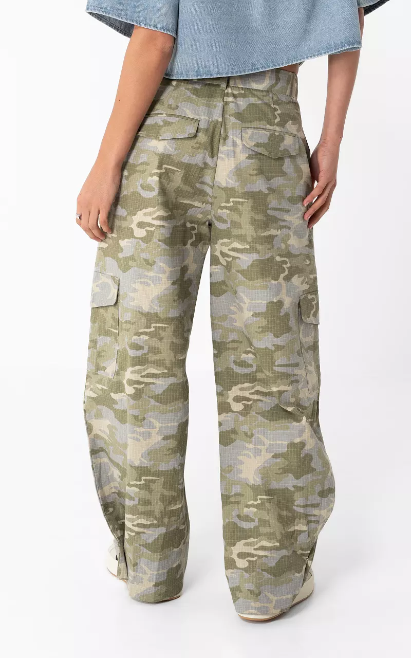 Leger cargo broek Groen Grijs