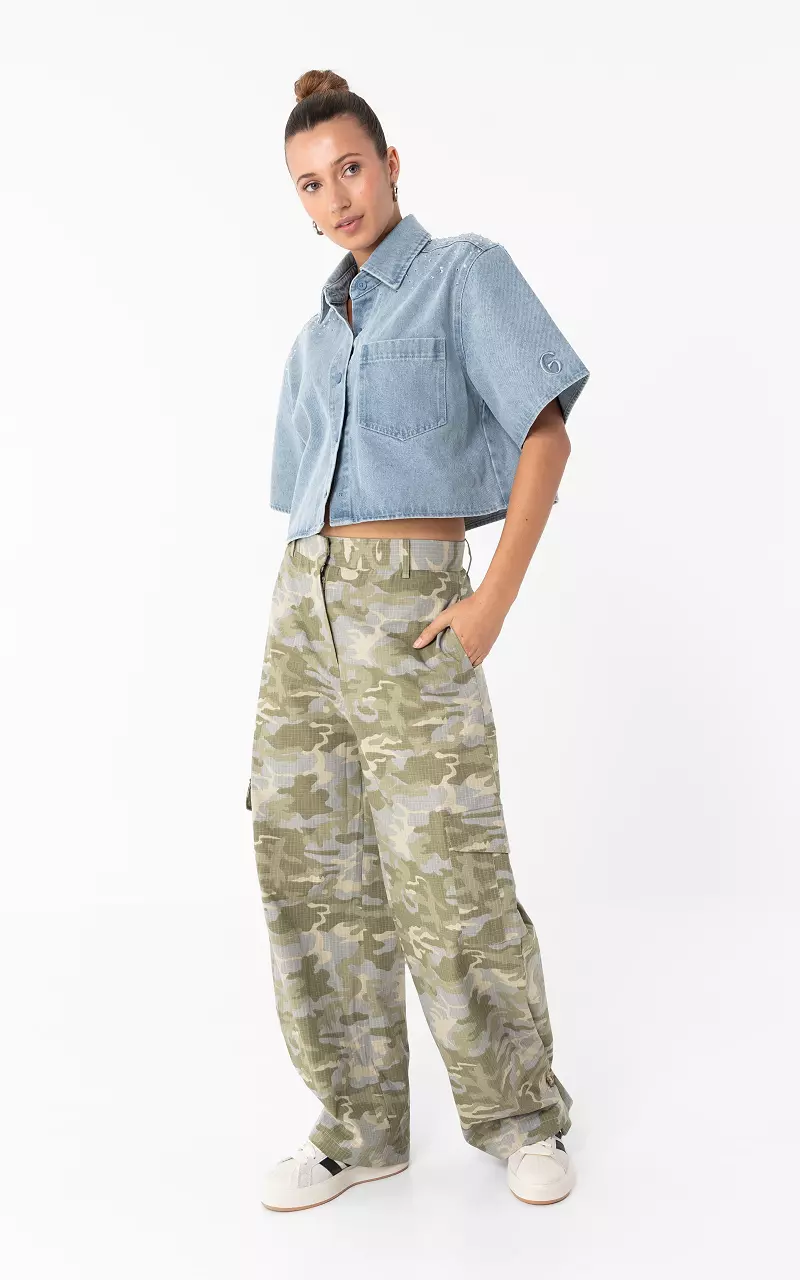Leger cargo broek Groen Grijs