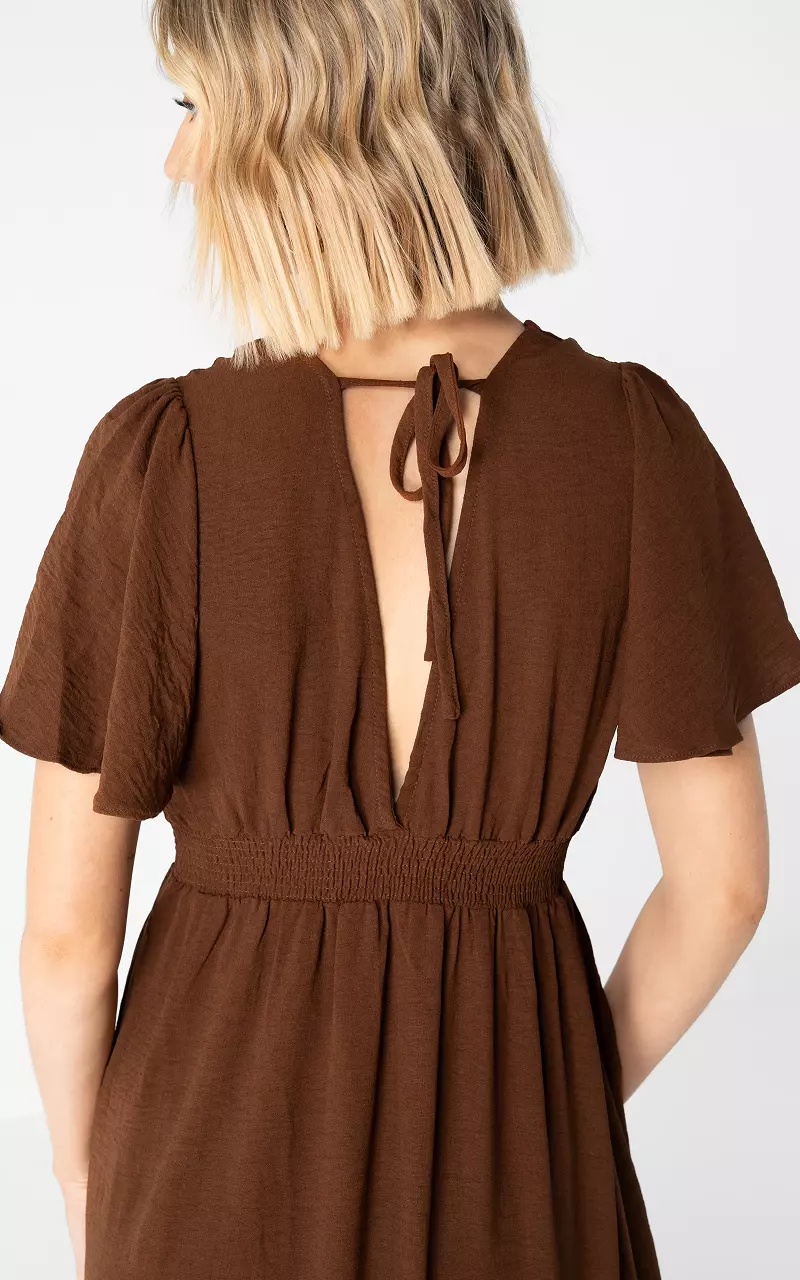 Maxikleid mit Rückenausschnitt Braun