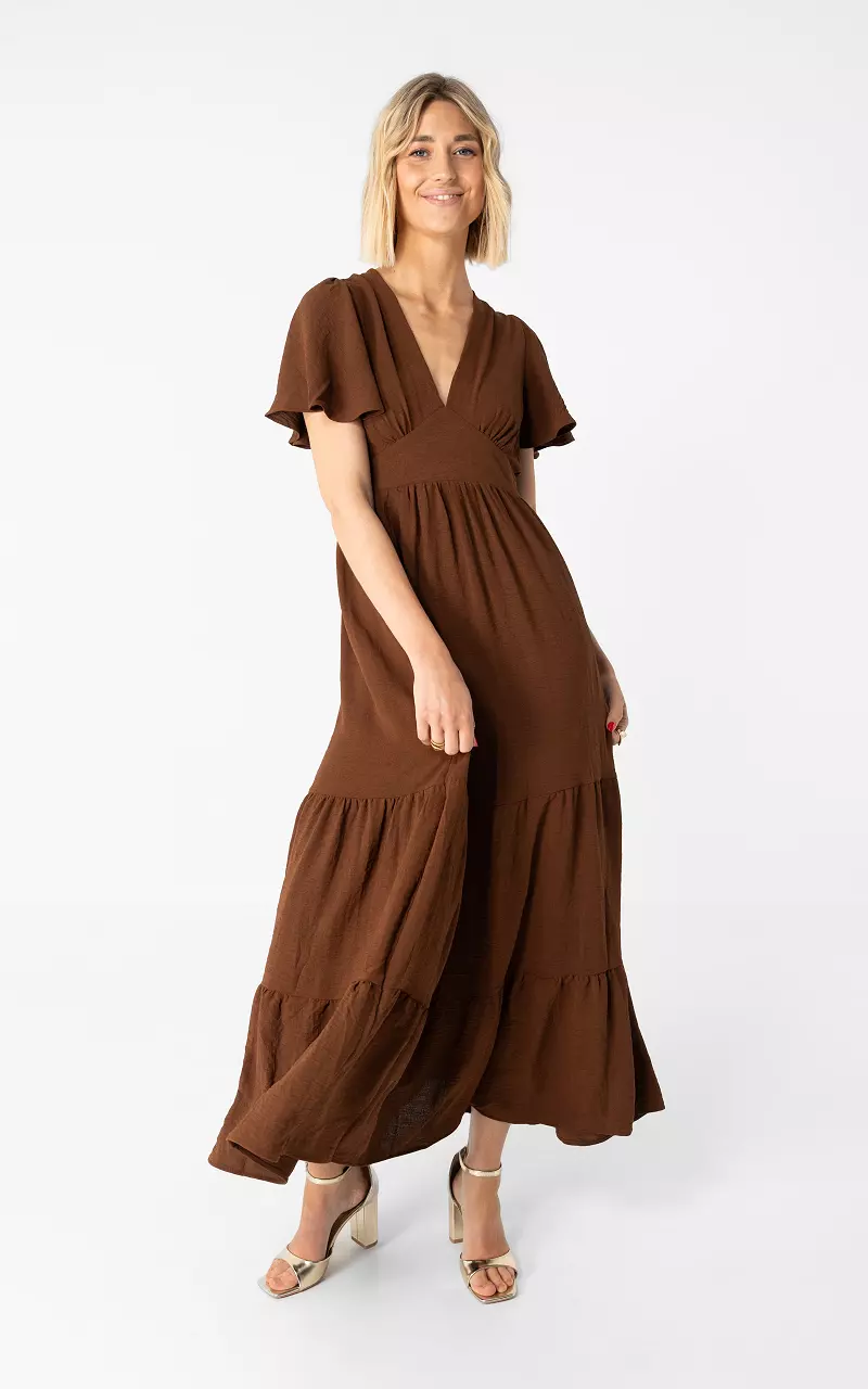 Maxikleid mit Rückenausschnitt Braun