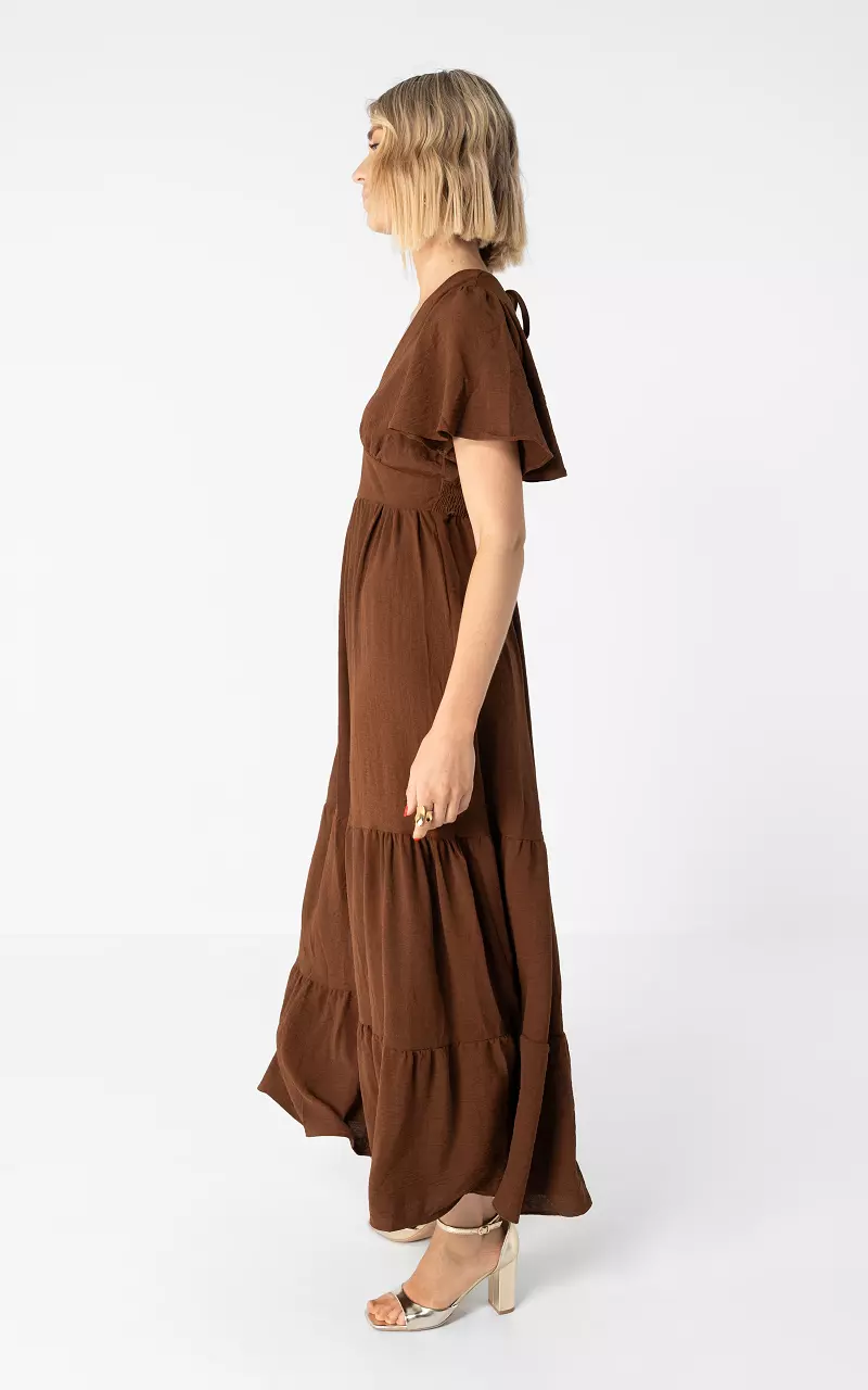 Maxikleid mit Rückenausschnitt Braun