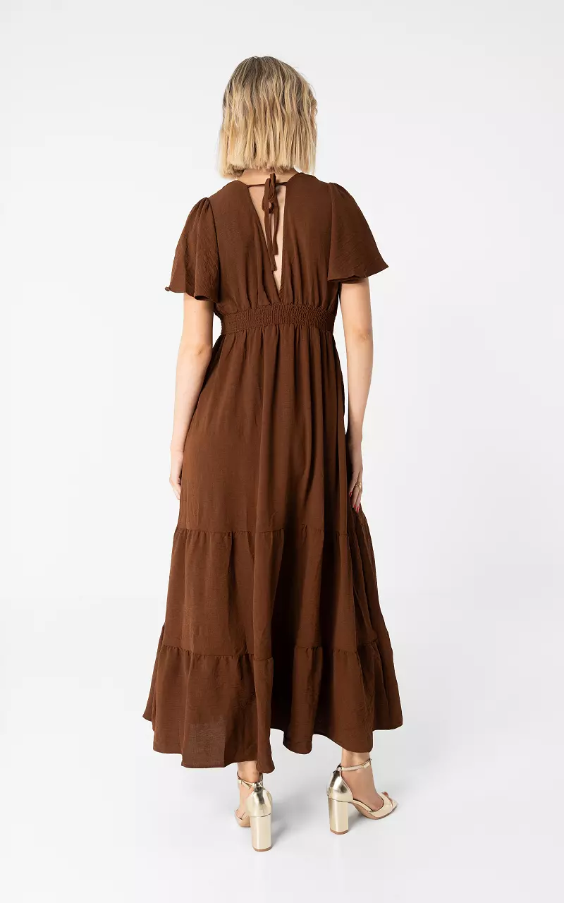 Maxikleid mit Rückenausschnitt Braun