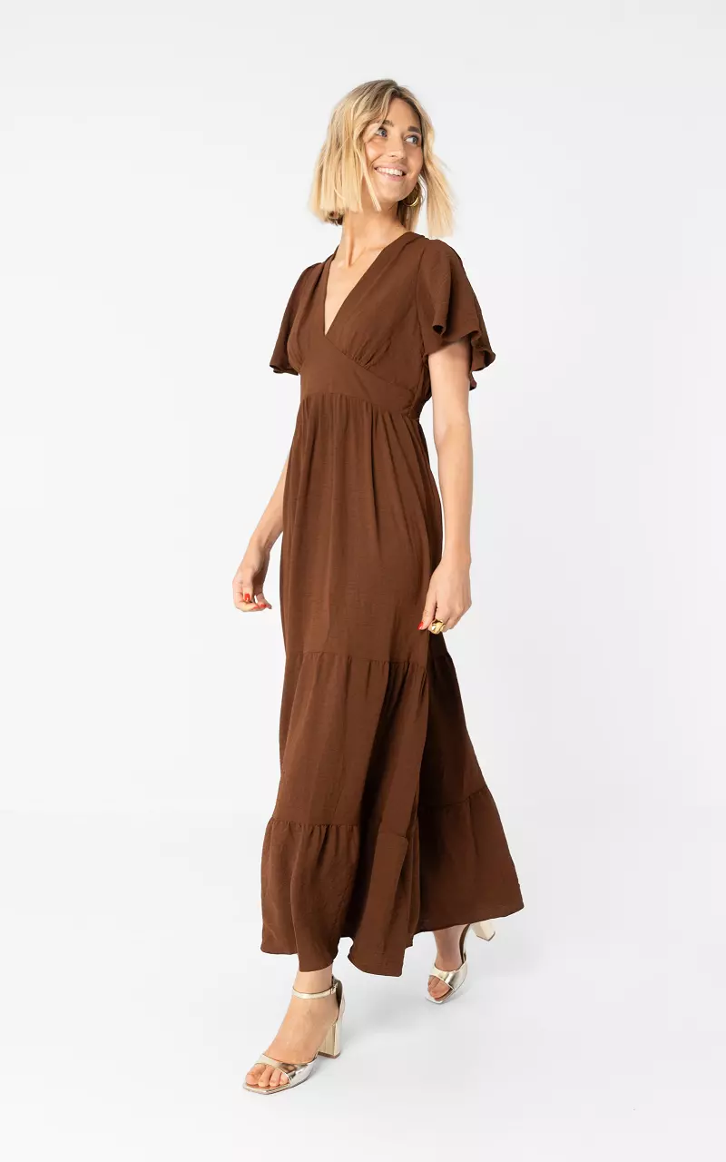Maxikleid mit Rückenausschnitt Braun