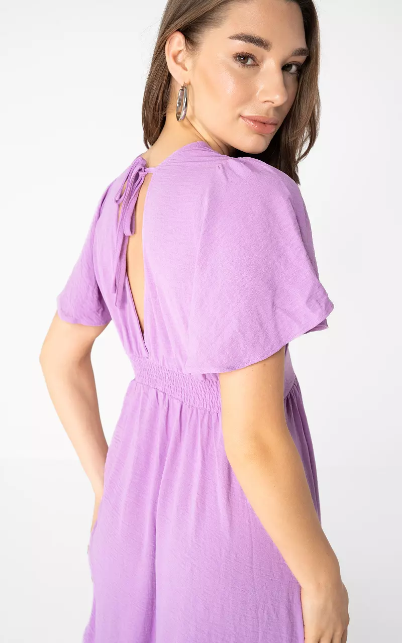Maxikleid mit Rückenausschnitt Flieder