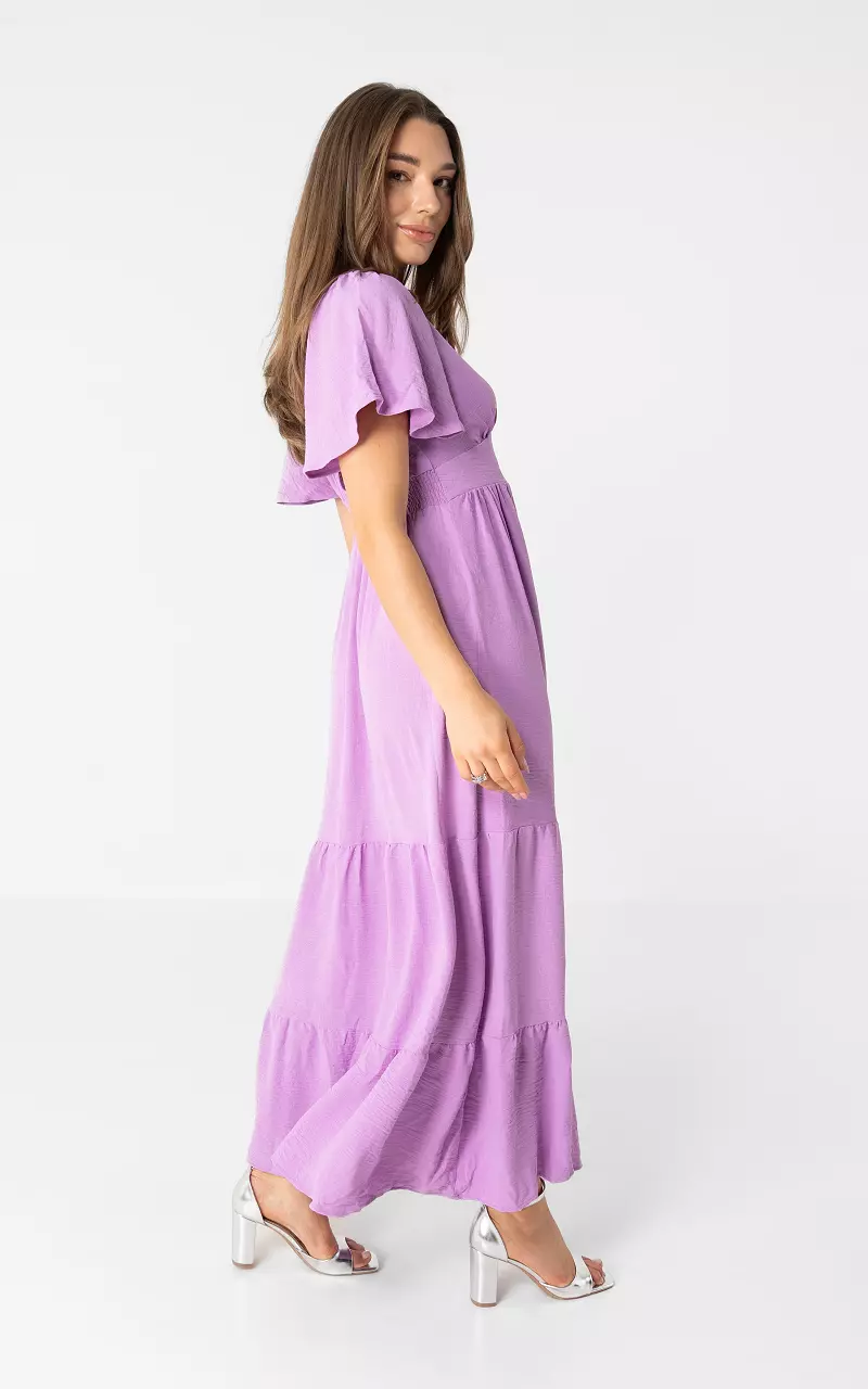 Maxikleid mit Rückenausschnitt Flieder