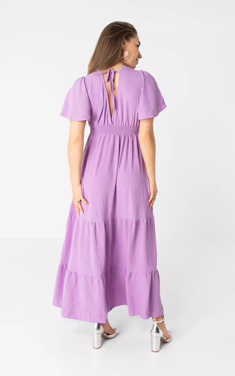 Maxikleid mit Rückenausschnitt Flieder
