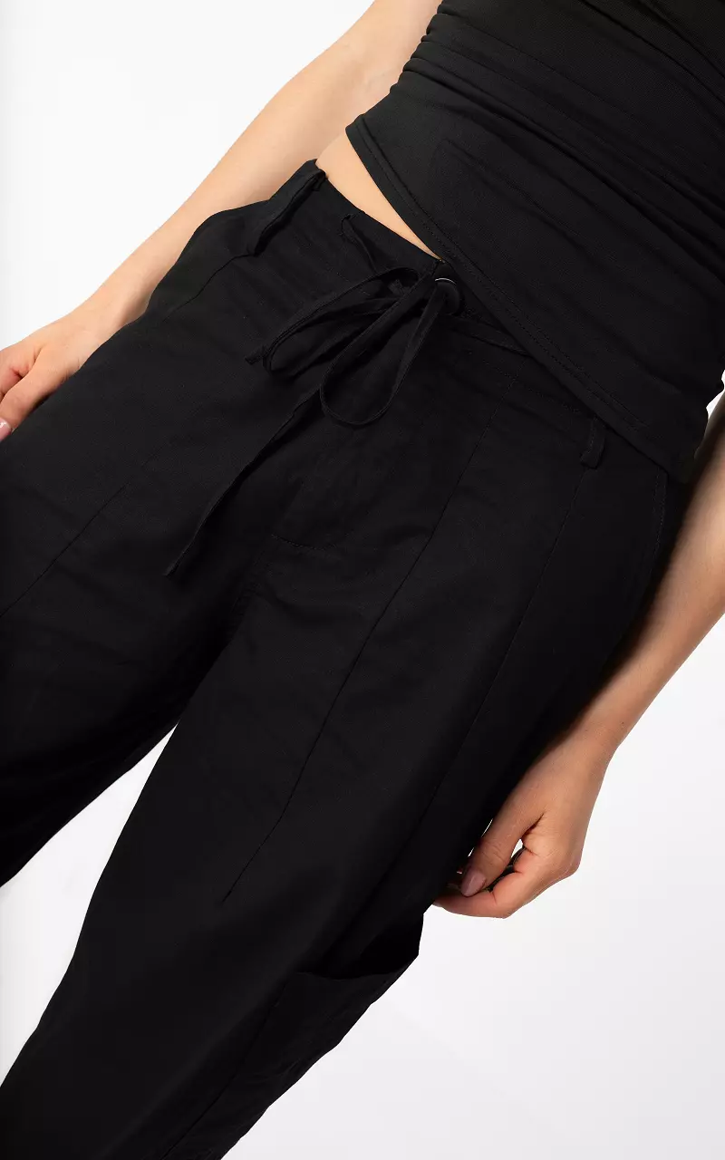 Cargo Hose mit elastischem Bund Schwarz