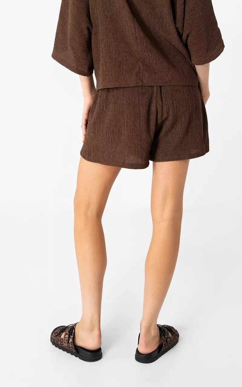 Stretch shorts Dark Brown