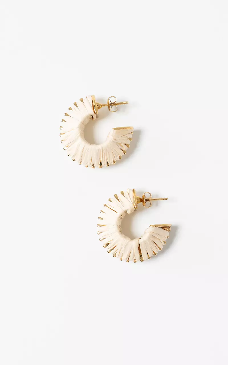 Creolen Goud Beige