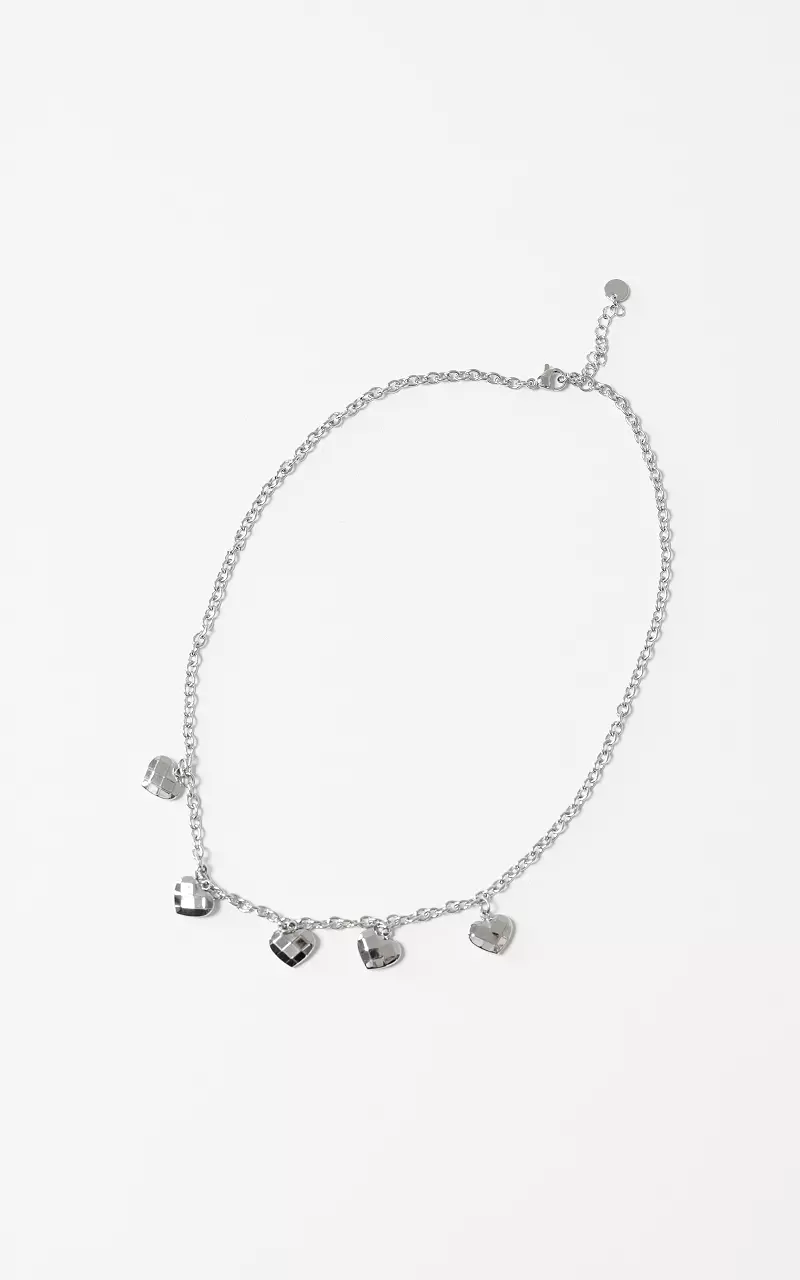 Hartjes ketting Zilver