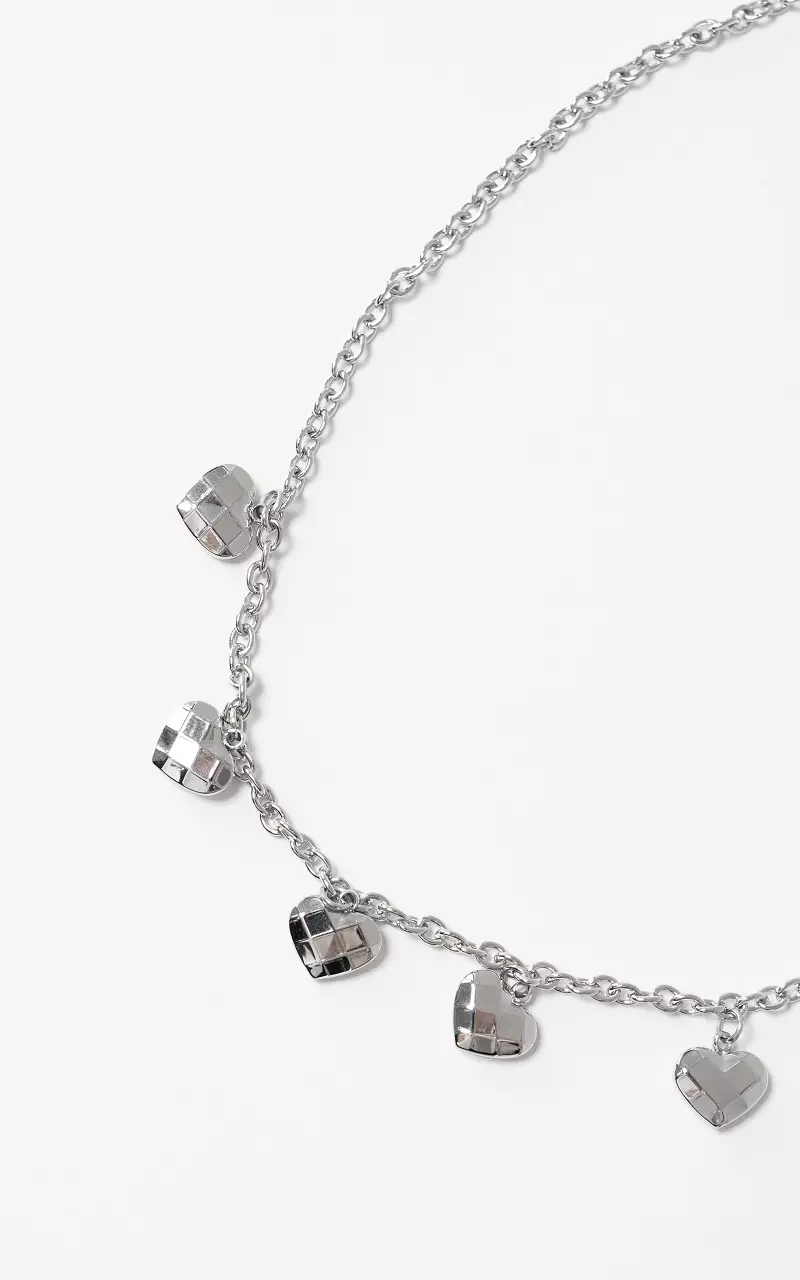 Hartjes ketting Zilver