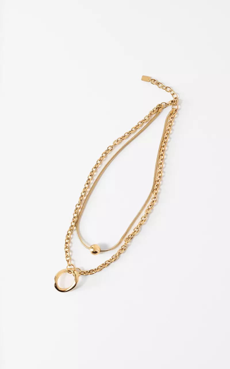 Doppelte Kette Gold
