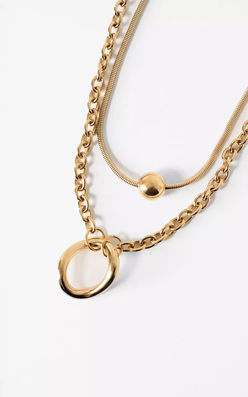 Doppelte Kette Gold