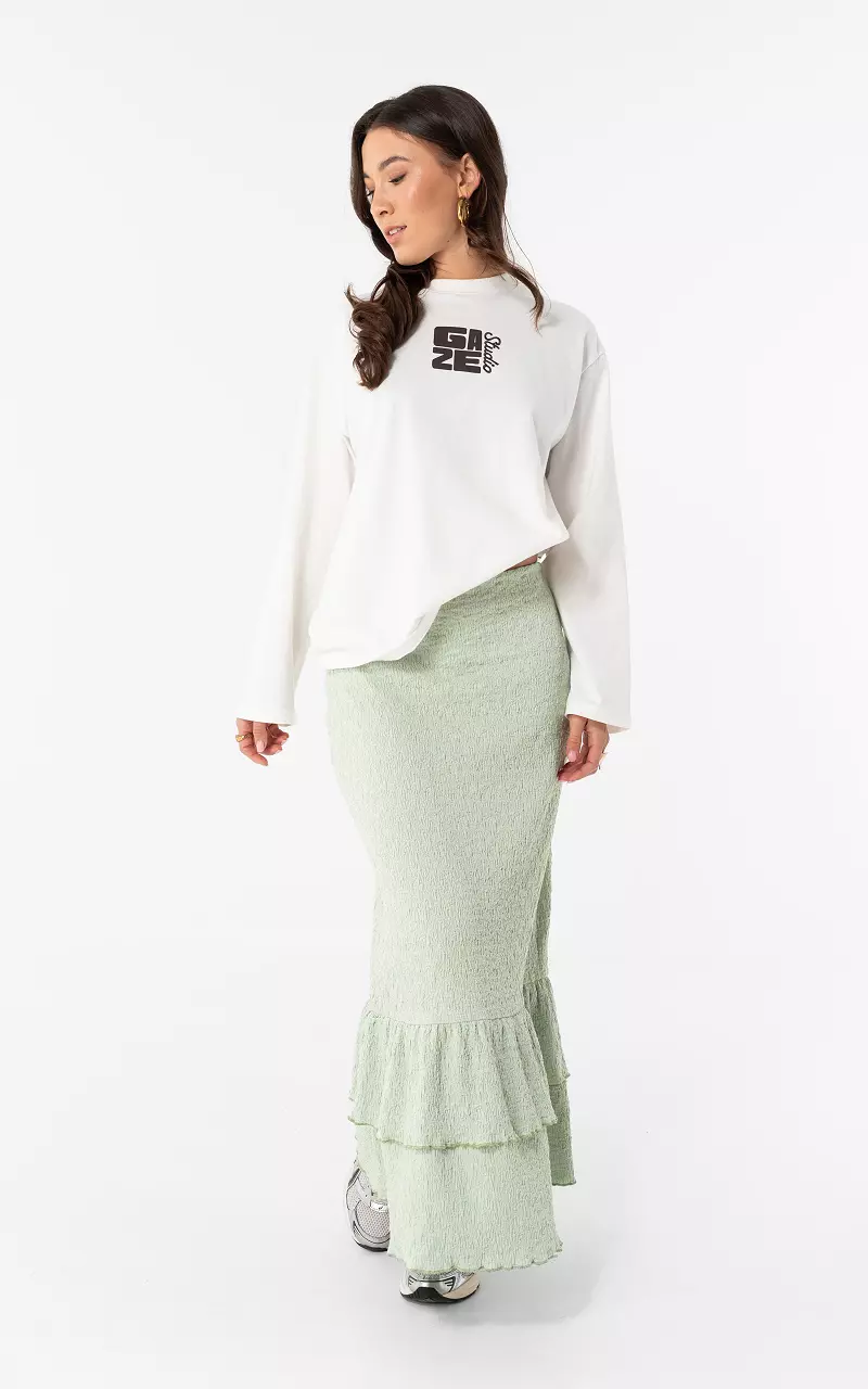 Layered rok Lichtgroen