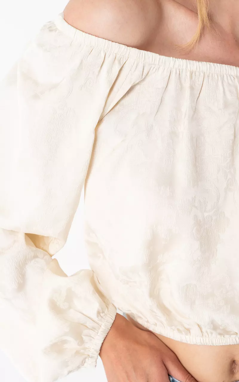Off shoulder Top Creme