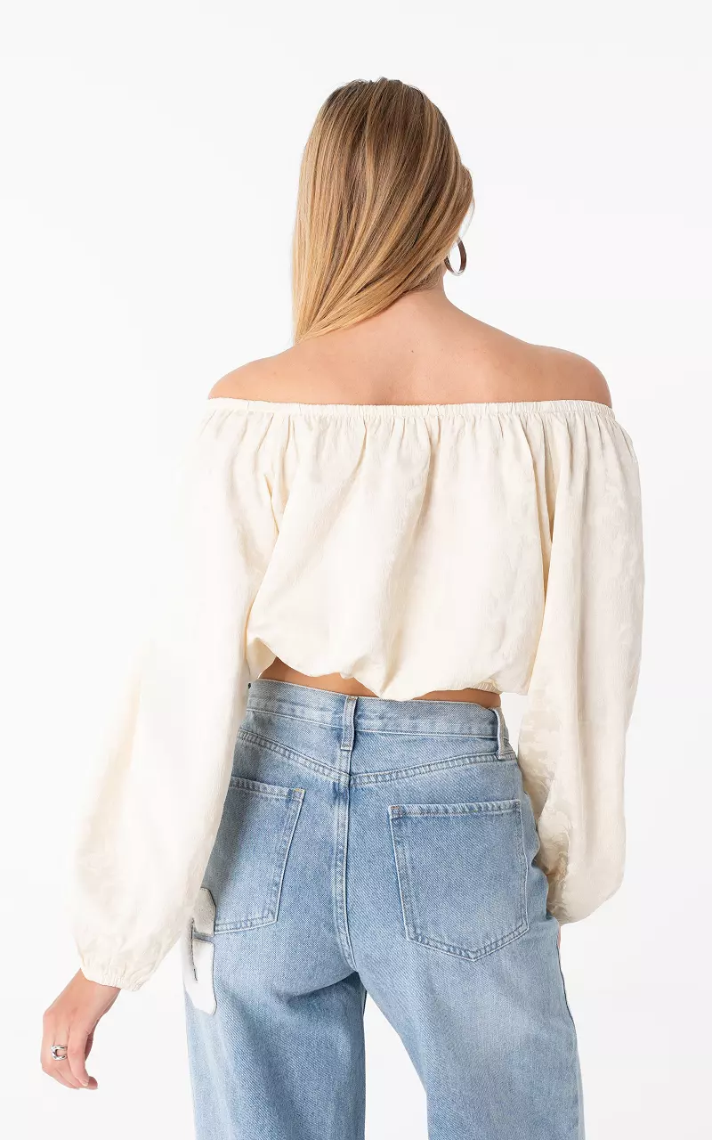 Off shoulder Top Creme