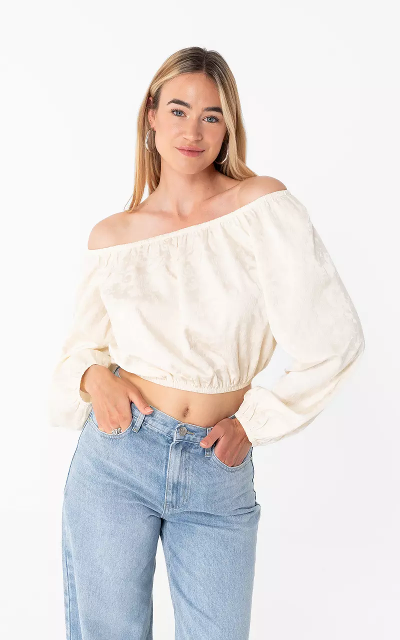 Off shoulder Top Creme