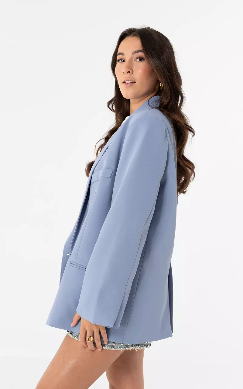 Oversized blazer Lichtblauw