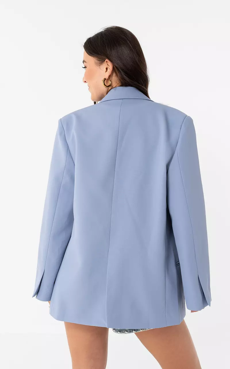 Oversized blazer Lichtblauw