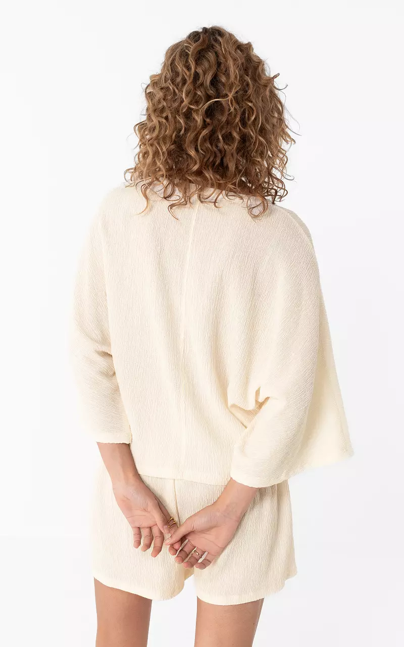Stretch shirt Creme