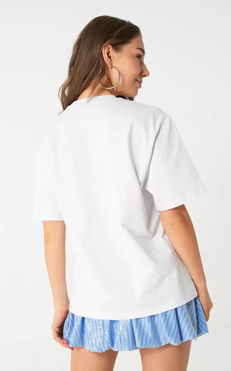 Magazine tee White Multicolor