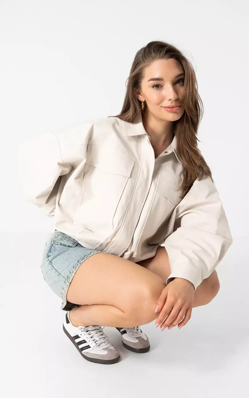 Balloon Jacke Steinweiß