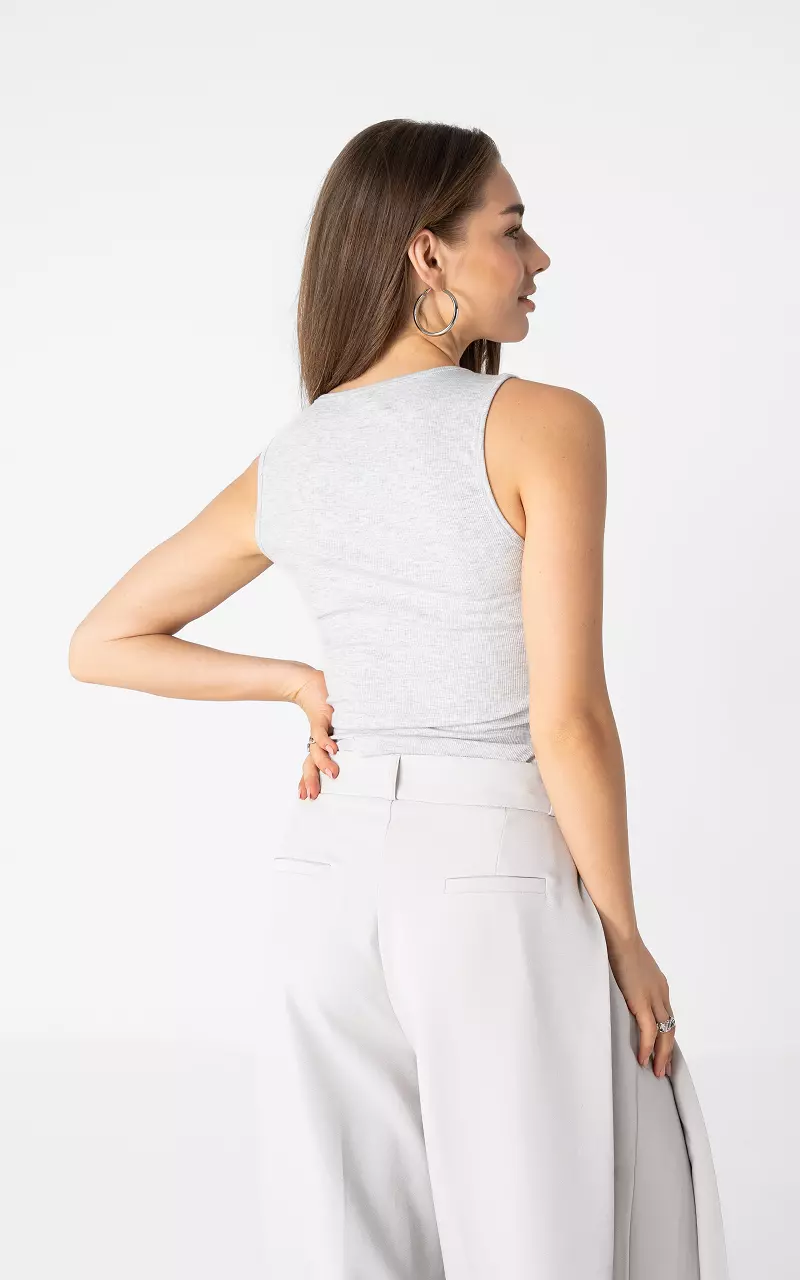 Basic Tanktop Hellgrau Hellgrau