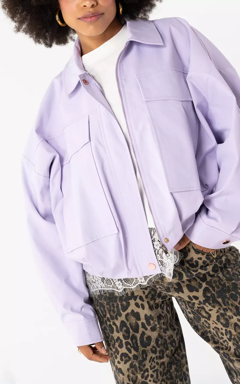 Balloon Jacke Flieder