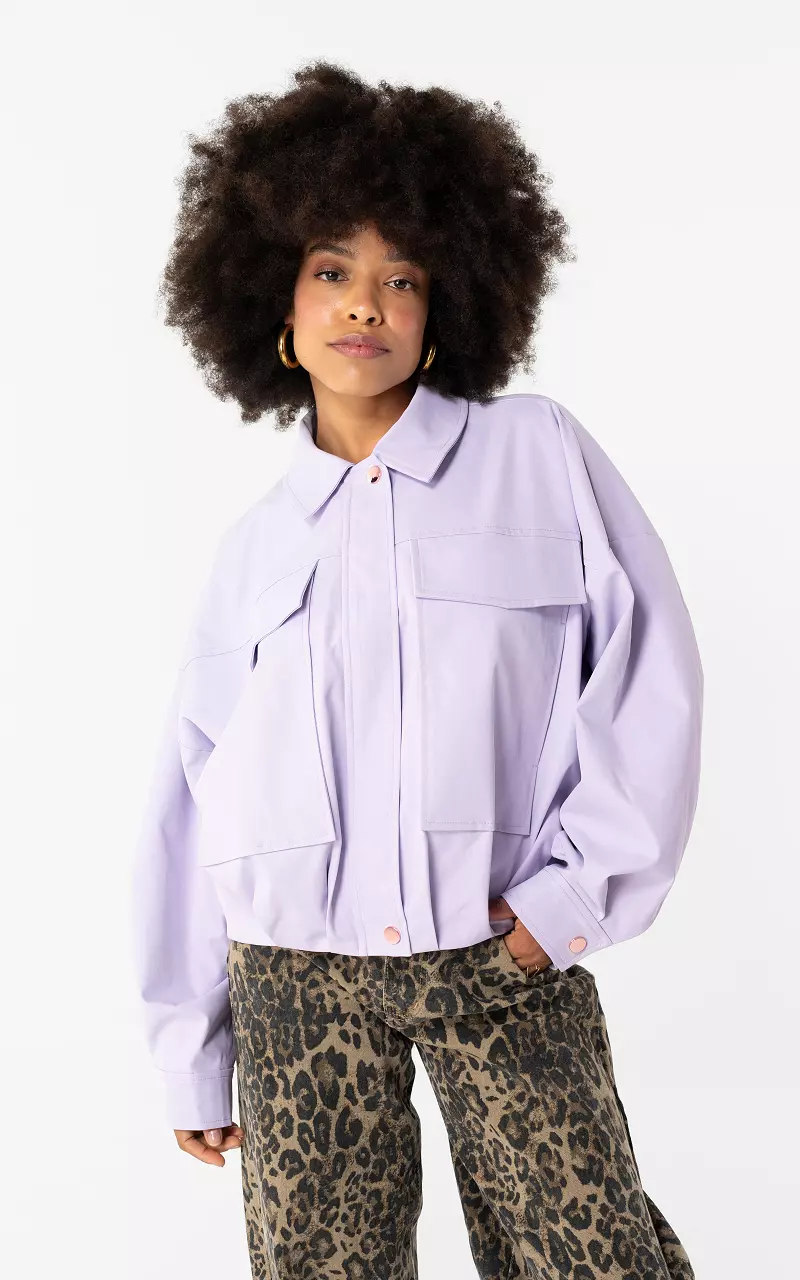 Balloon Jacke Flieder