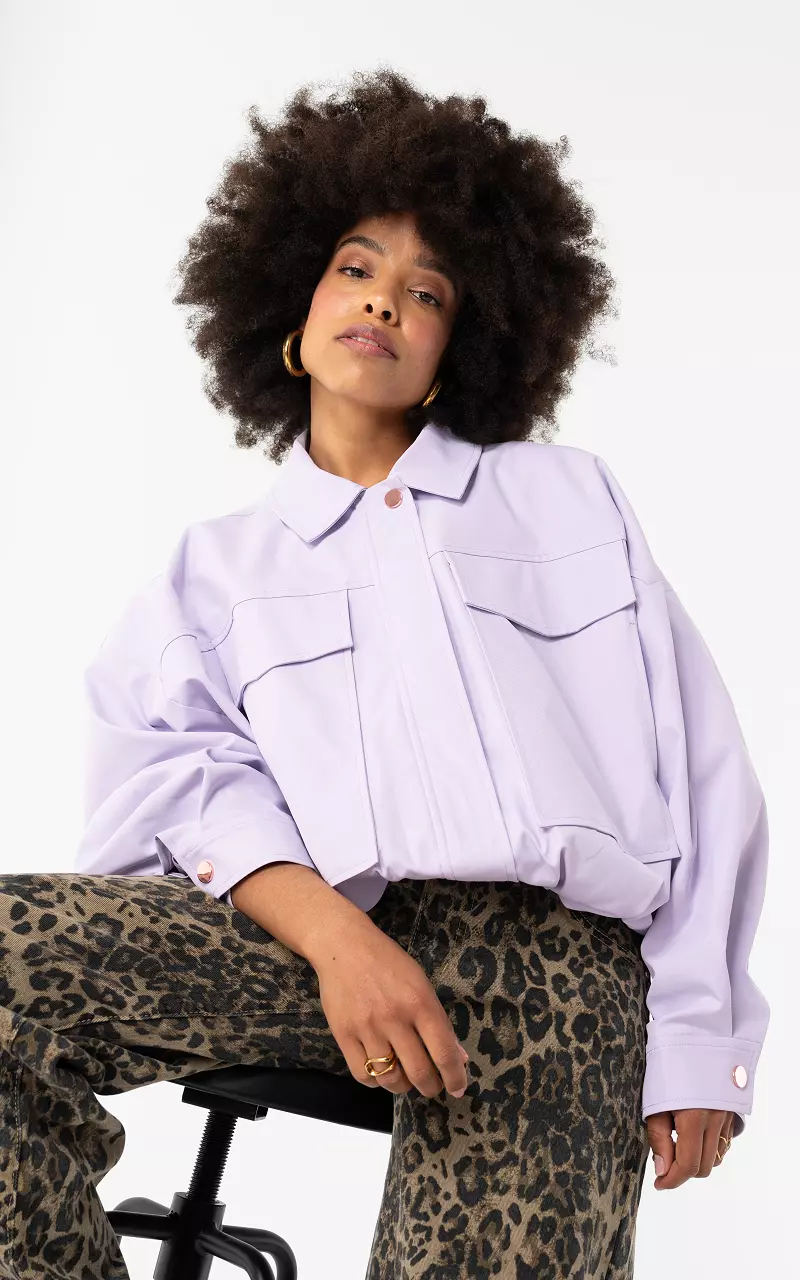 Balloon Jacke Flieder