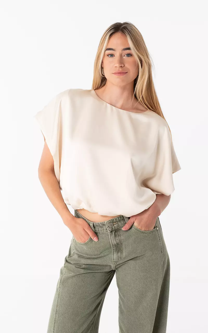 Satin-Top Creme