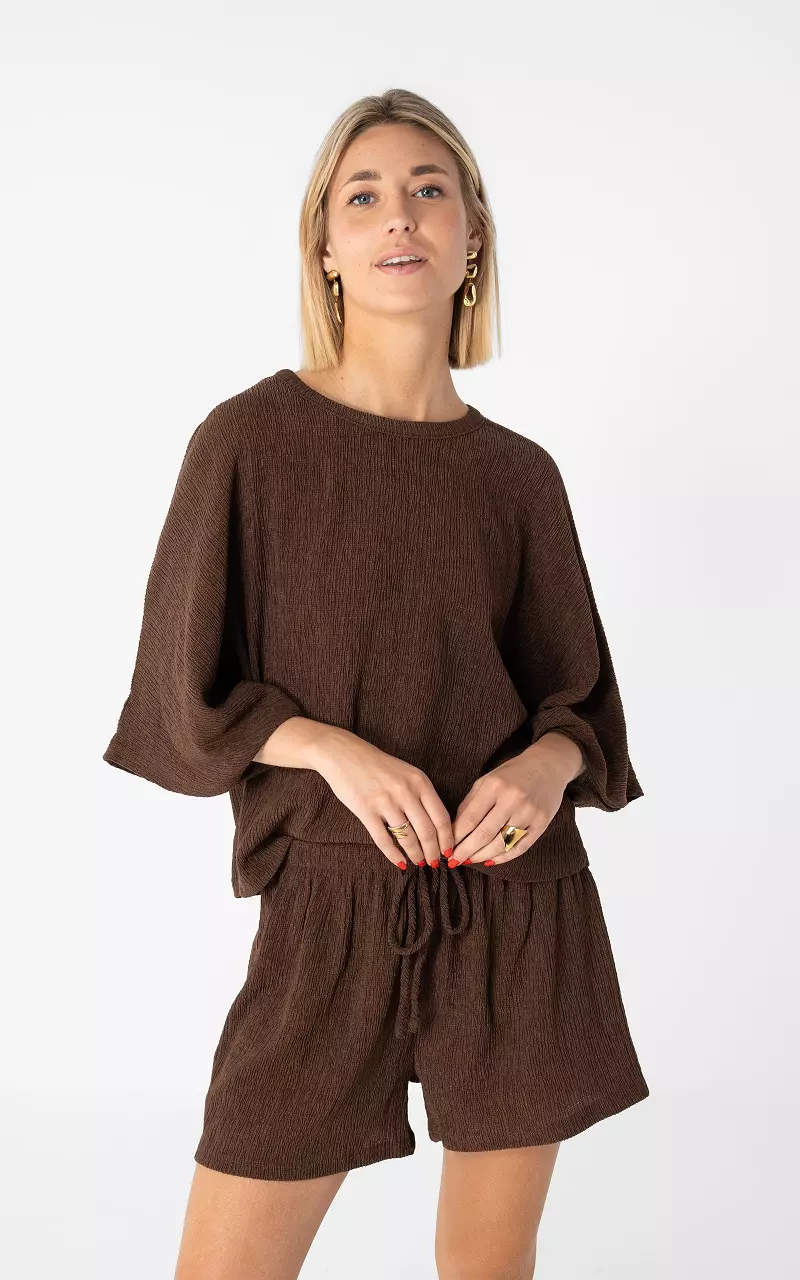 Stretch shirt Bruin