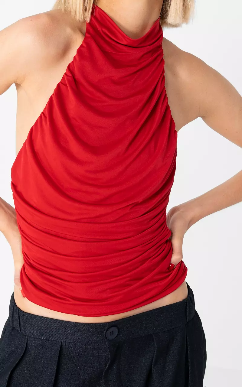 Haltertop Rood