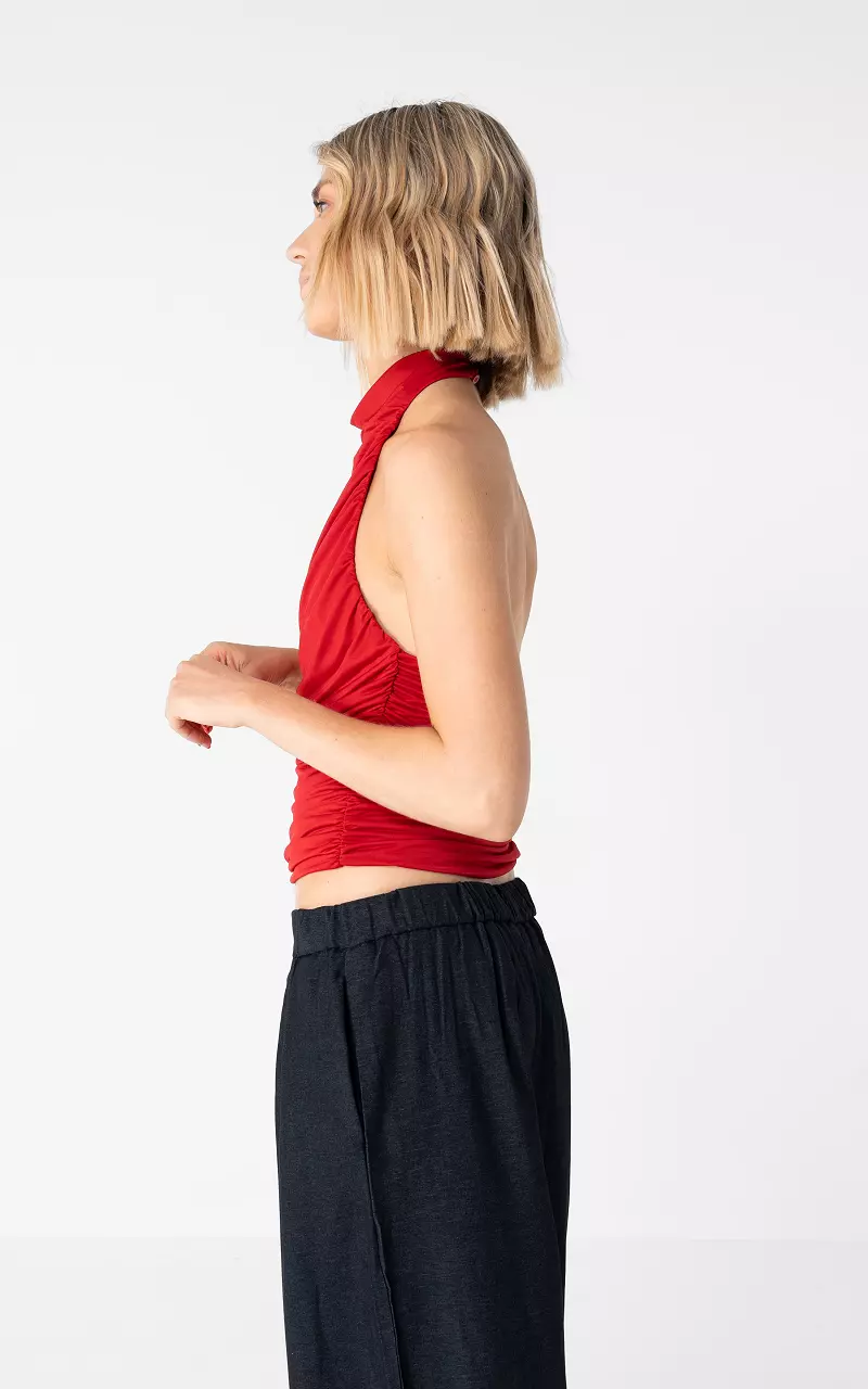 Haltertop Rood