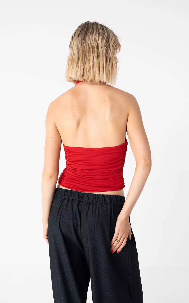 Haltertop Rood